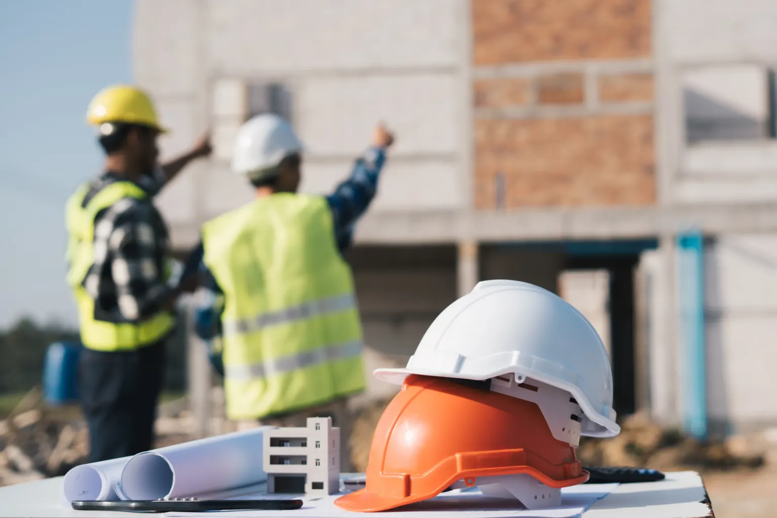 Construção residencial e comercial